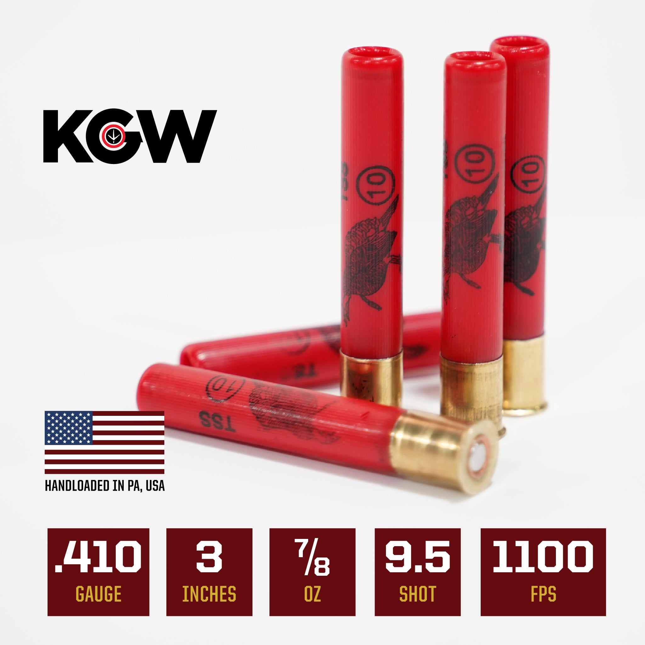 410ga TSS Shotgun Shells (Box of 5) – Kinetic Gunworks